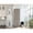 Light Gray, variant on Tall Cabinet with Double Doors | Perfect for Utility and Living Room Storage | Crafted from Quality Particle Board | Resolves Storage Lack