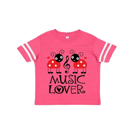 

Inktastic Ladybug Music Lover Gift Toddler Toddler Girl T-Shirt