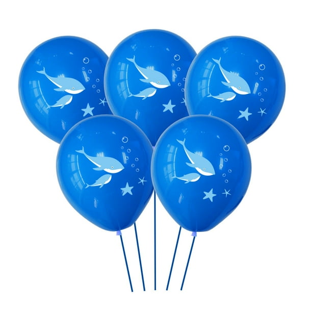 Globos de látex de 12 pulgadas con temática oceánica de delfines y estrellas de mar x5