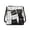 Black White Cat Art, variant on Peacock Pattern Water-Resistant Shoulder Bag for Travel Daily, Waterproof Adjustable Strap Sling Bag Lightweight PU Leather Crossbody Purse