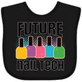 thumbnail image 3 of Inktastic Future Nail Tech Girls Baby Bib, 3 of 4