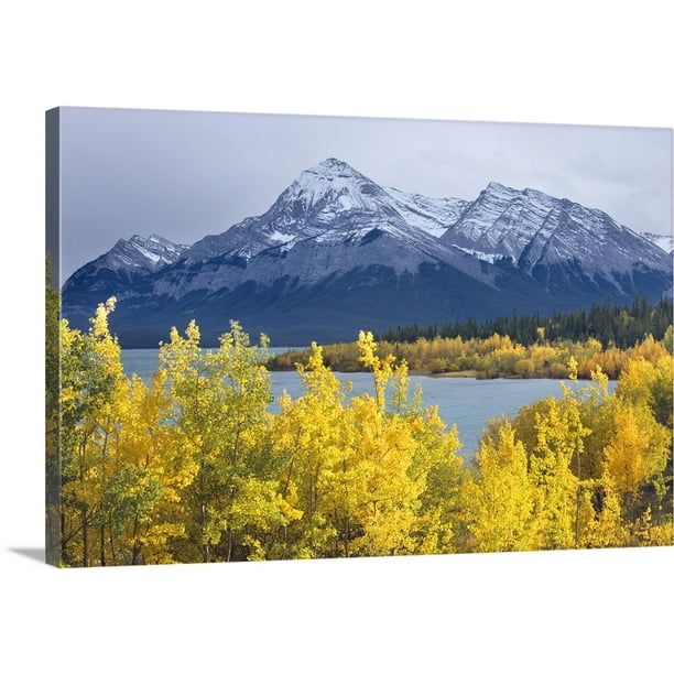Great BIG Canvas "Lake Abraham And Eliot Peak, Kootenay Plains