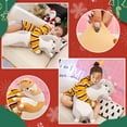thumbnail image 4 of Cute Pink Cat Plush Long Body Pillow – Soft Cartoon Stuffed Animal, Kawaii Cuddle Toy Gift for Kids, Girls & Girlfriend, 19.7 Inch, 4 of 7
