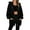 Black-Coats, variant on Qetyuw Womens Long Hooded Jackets Full Zip Up Fall Winter Casual Cardigan Jacket Loose Fit Long Sleeve Coats Outwear