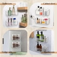 thumbnail image 3 of MODANU 2 Packs Adhesive Cabinet Door Organizer, Clear Plastic Lid Organizer for Food Storage Container Lid, Wall Mounted over Pantry Door Organizer Bin Holder Caddy for Kitchen Bathroom, 3 of 7