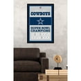thumbnail image 2 of Dallas Cowboys Super Bowl Champions 24.25'' x 35.75'' Framed Poster, 2 of 4