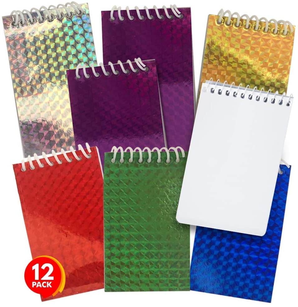 12ct Assorted Mini Spiral Notebook Party Favors 