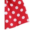 thumbnail image 3 of 2 Pcs Newborn Fashion Outfits, Infant Long Sleeve Round Neck Ruffle Pullover Polka Dot Print Suspender Skirt with Bow, 3 of 6