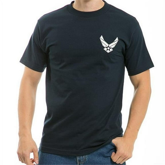 RapidDominance S25-WG2-NVY-03 Classic Military T-Shirt, Navy - Large