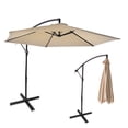 thumbnail image 1 of Sombrilla Plegable Para Jardin Playa Y Exteriores Metalica (Beige), 1 of 9