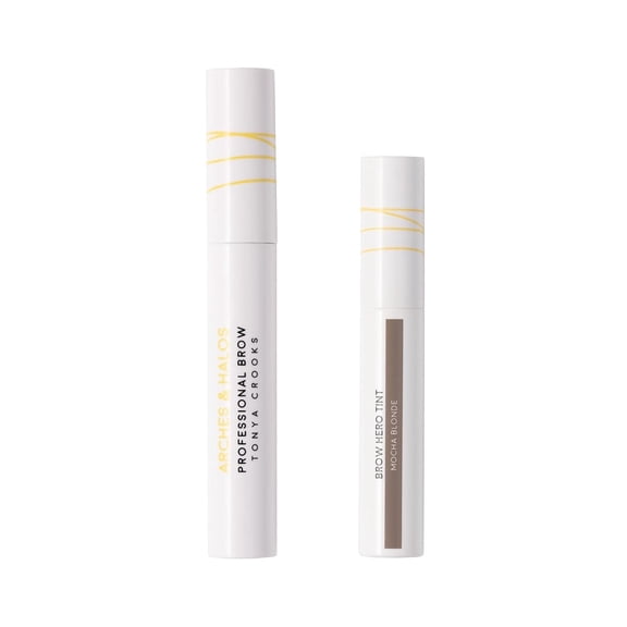 Arches and Halos Brow Hero Tint Kit, Eyebrow Kit, Mocha Blonde, 3 Pc