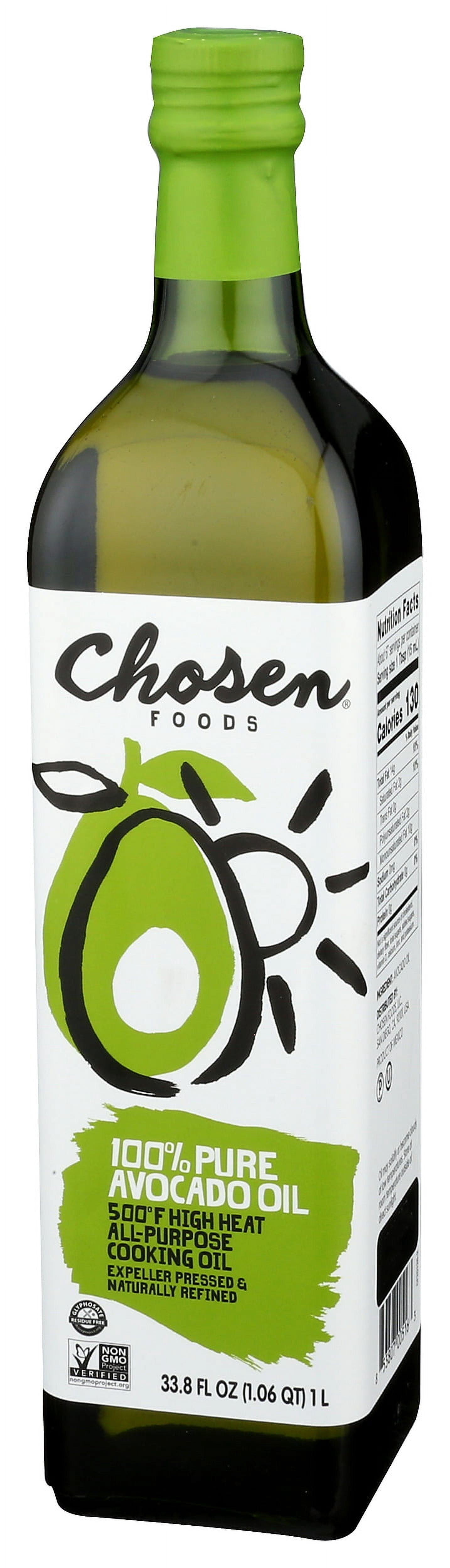 (Pack of 4), Chosen Foods 100% Pure Avocado Oil , 33.8 floz