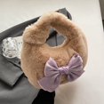 thumbnail image 4 of Sac de Courses en Fourrure pour Dames Sac à Poignet Mignon Sac à Main Moelleux, 4 of 8