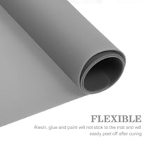 HONITANO Cooks Mat 1Pcs Heat Resistant Dark Grey Silicone 60x40cm Nonslip Anti-stick