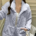 thumbnail image 5 of Lixiuxyad Soft Winter Flannel Pajama For Cozy Long Sleeve Thermal Sleepwear With Elegant Jacquard Pattern Comfortable Loungewear Two Piece Outfit For Cold Nights Womens Pajama Sets XXL, 5 of 6