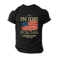 thumbnail image 6 of USA Flag 4th July American Red White Blue Star Stripes Patriotic T-Shirt Black,L, 6 of 6