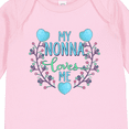 thumbnail image 4 of Inktastic My Nonna Loves Me with Flowers and Hearts Boys or Girls Long Sleeve Baby Bodysuit, 4 of 5