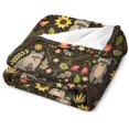 thumbnail image 6 of Raccoon Blanket Raccoon Gifts for Girls Women Raccoon Throw Blanket for Kids Adults Soft Warm Cozy Fleece Blanket for Couch Sofa 40"x50", 6 of 6