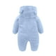 thumbnail image 5 of Cowsor Newborn Baby Bear Outfit Girls Boys Winter Fleece Clothes Hooded Romper Set, 5 of 6
