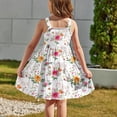 thumbnail image 6 of XUNKUSGA Girls Summer Dresses Casual Floral Boho Square Neck Midi Dress Spaghetti Straps Floral Tiered Sundress Smocked Shirred Party Dress 2-12 Years, 6 of 6
