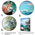 thumbnail image 3 of Designart "Great Barrier Australia painting II" Nautical & Beach Floater Framed Canvas Art Print, 3 of 7