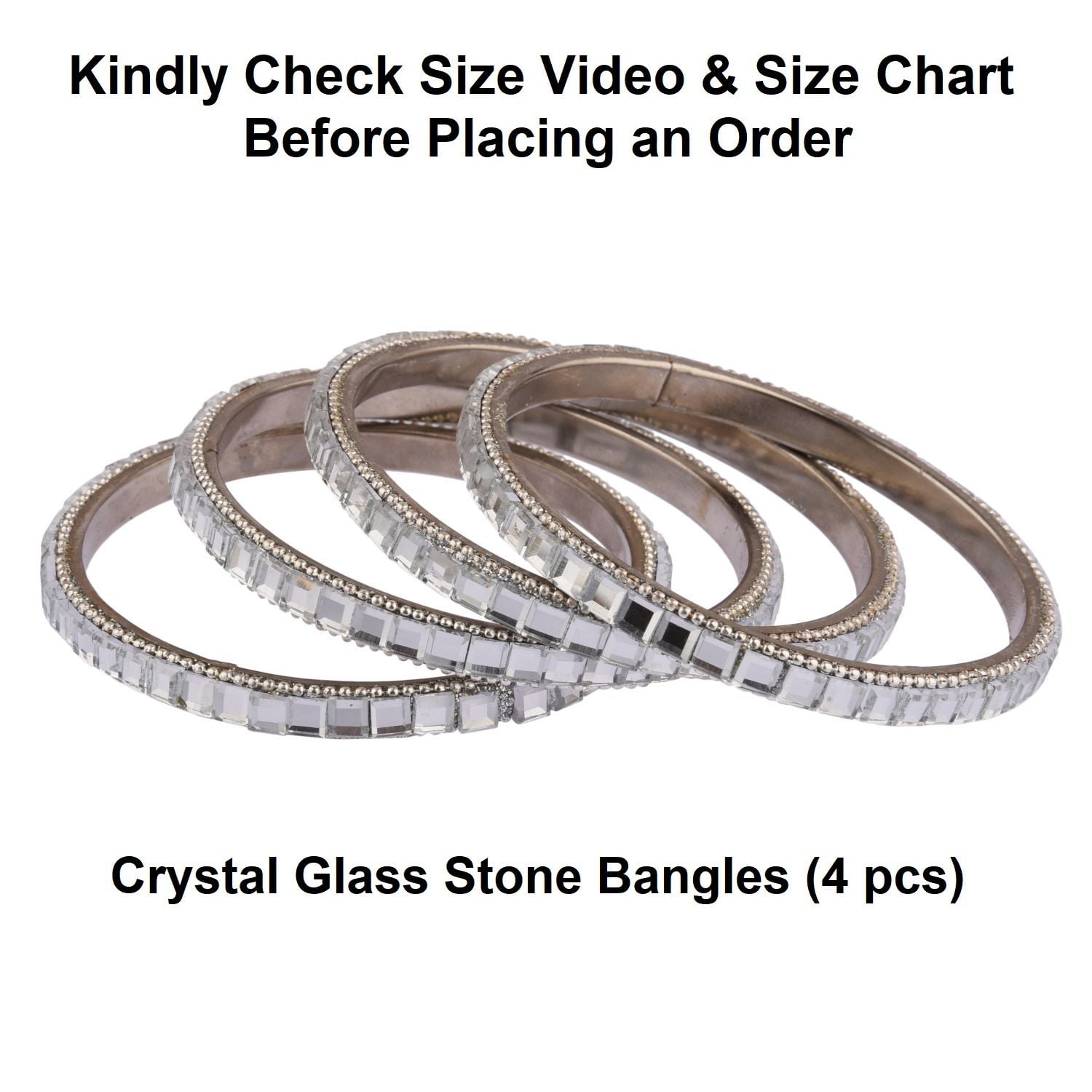Efulgenz Boho Crystal Bangles Glass Stone Bracelet Bangle Set