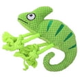 thumbnail image 4 of Juguete de peluche suave para perros, juguetes masticables para perros, cuerda de nudo de camaleón portátil, juguete interactivo para perros medianos Verde SM SunniMix Juguetes chirriantes, 4 of 8