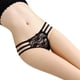 thumbnail image 1 of Tanga sexy bordada para mujer - Ropa interior de seda helada con doble tirante hueco para mayor comodidad y estilo, 1 of 6