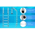 thumbnail image 2 of EastVita 5 Step Swimming Pool Ladder,Stainless Steel Pool Steps for Inground Pools,Non-Slip Treads,Pool Stairs, 2 of 4