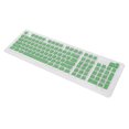 thumbnail image 3 of Computer Accessories, Ergonomic Design OEM Height 110 Keys Keyboard Keycaps Convenient Installation Durable Wear   For Most Mechanical Keyboards  White Characters,Dark Coffee White, 3 of 8