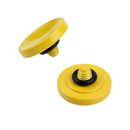 Foto&Tech 2PC Yellow Soft Shutter Release Button Compatible with Fujifilm X-T20 X-T10 X-T3 X-T2 X-PRO2 X-PRO1 X100F X100T X100S X30 X-E2S X-E3 X-E2/Sony RX1R II RX10 IV III II/Lecia M9 M8/Nikon Df F3