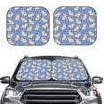 thumbnail image 2 of Goofa Corgi Pattern 2 Piece Car Windshield Sun Shade Foldable | Front Windshield Shade for Sun, Heat and UV Rays | Sunshade for Car Front Window-Medium, 2 of 7