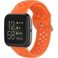 thumbnail image 2 of KOMI Band Compatible with Fitbit Versa 2 Watch,Soft Silicone Replacement Strap for Fitbit Versa/Versa Lite/SE Smart Fitness Watch Orange, 2 of 6