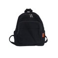 thumbnail image 1 of Btafrte Mujer Mochila Color Sólido Estudiantes Lona Mochilas Escolares (Negro), 1 of 9