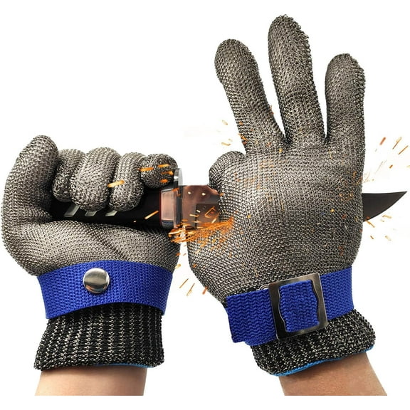 Class 9 Cut Resistant Gloves,Safety Chef Cutting Gloves for Kitchen Meat Cutting,Fish Filleting,Oyster Hooking,Carving,Cut Resistant Safety Butcher's Gloves