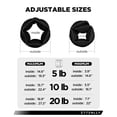 thumbnail image 3 of Pesas de tobillo ajustables ZTTENLLY para mujeres, hombres y niños, de 2,3 a 9,1 kg, 3 of 7