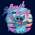 thumbnail image 2 of Boy's Lilo & Stitch Beach Party Stitch Graphic Tee Navy Blue X Large, 2 of 4