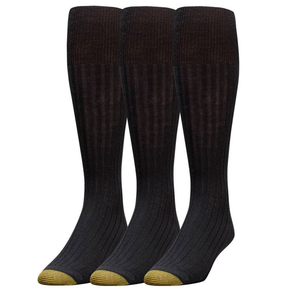 GOLDTOE Men's Gold Toe 1446H Windsor Wool Over The Calf Dress Socks