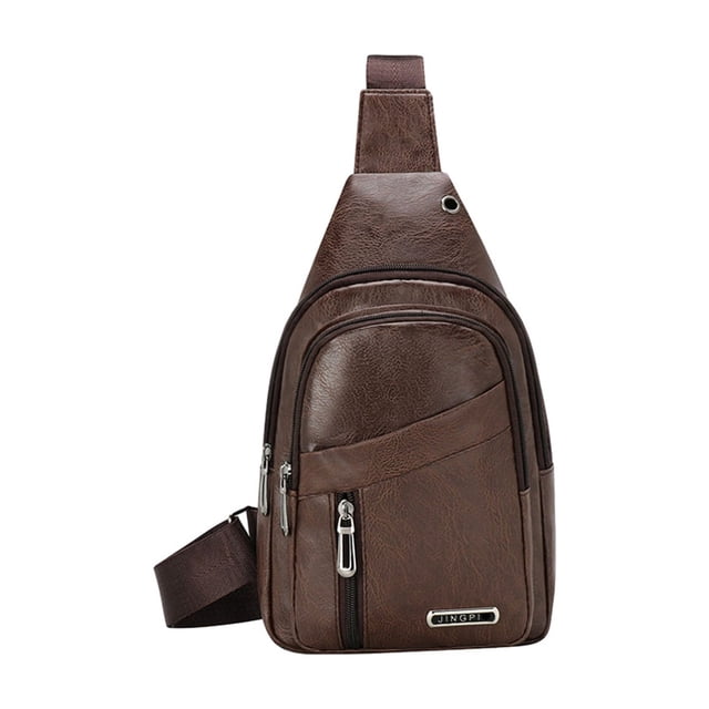 Birdeem Sac à Bandoulière Sac à Dos Crossbody avec Trou Usb avec Trou pour Écouteurs Sangle Sac à Dos Sac à Dos de Randonnée Sac Poitrine Crossbody Polyvalent