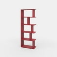 thumbnail image 6 of Ada Home Decor Furniture Multiple Tier Open Shelf Burgundy Bayside Modern Bookcase, 6 of 7