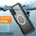 thumbnail image 4 of Dteck Magnetic for iPhone 16 Case Waterproof,Built-in Screen Protector IP68 Underwater 16FT Military Dropproof Compatible with MagSafe Full Body Shockproof Case 6.1",Blue, 4 of 11