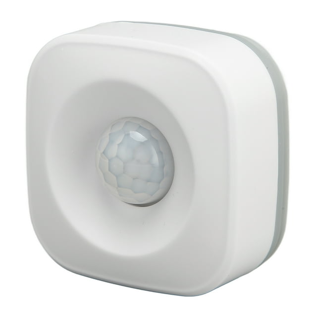 Detector De Movimiento Inalámbrico Por Infrarrojos, Alarma De Sensor De Movimiento PIR De Control De Aplicación De Ahorro De Espacio Blanco Fácil Instalación Para Balcón Para