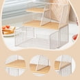 thumbnail image 5 of QSTDGVPW Tea Bag Organizer with Compartment Tea Bag Station for Kitchen Office Pantry White L, 5 of 5