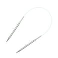 thumbnail image 3 of Uxcell Size US 8 Knitting Needles Circular Needle 16 inch Round Metal Stainless Steel Needle for Handmade Projects DIY Knitting, 3 of 6