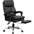 thumbnail image 4 of Historyli Silla de escritorio de oficina, reposacabezas ajustable y soporte lumbar, reposabrazos reversibles, cómoda silla de computadora con ruedas para estudio y lugar de trabajo, PU negro, 4 of 8