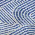 thumbnail image 2 of HomeRoots 672891 8 x 10 ft. Blue & Ivory Abstract Geometric Transitional Washable Machine Made Rectangle Area Rug with UV Protection, 2 of 7