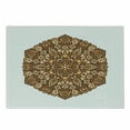 thumbnail image 1 of Tan and Brown Cutting Board, Vintage Ornate Floral Mandala Round Motif from Culture, Decorative Tempered Glass Cutting and Serving Board, Small Size, Tan Brown Orange, by Ambesonne, 1 of 1