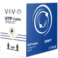 thumbnail image 1 of Cable Ethernet VIVO CCA Cat5e 250 pies UTP 24 AWG gris, 1 of 9