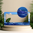 thumbnail image 2 of 1 Pcs Sea Waves Under License Plate Frame, License Plate Cover for Car Decorative Parts, Aluminum License Plate Bracket Holder Rust-Proof Weather-Proof for US Standard Car, 2 of 9