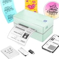 thumbnail image 1 of Bluetooth Thermal Shipping Label Printer: 4x6 Wireless Label Maker with Tape for Small Business - Compatible with iPhone, Android, Windows & Mac, Wid, 1 of 9